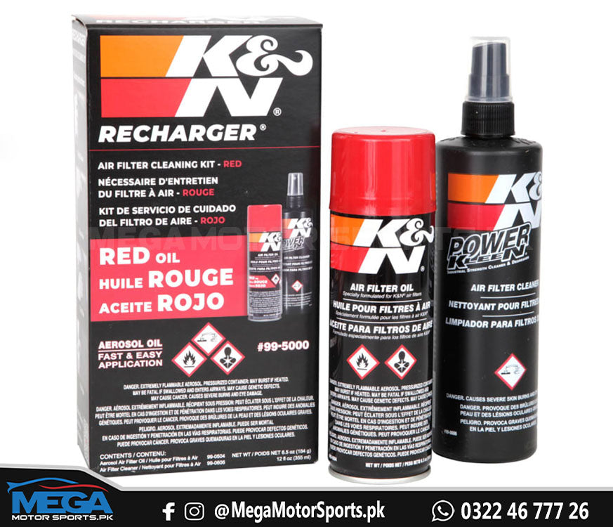 K&N Recharger Kit 99-5000 - AEROSOL Oil - K&N FILTER CARE SERVICE KIT