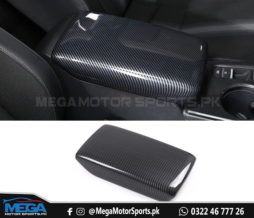 Honda Civic 2022 Carbon Fiber Center Armrest Cover Trim For 11th Generation 2022 2023