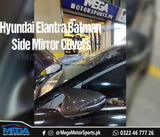Hyundai Elantra Carbon Fiber Batman / M3 Side Mirror Covers For 2020 - 2024