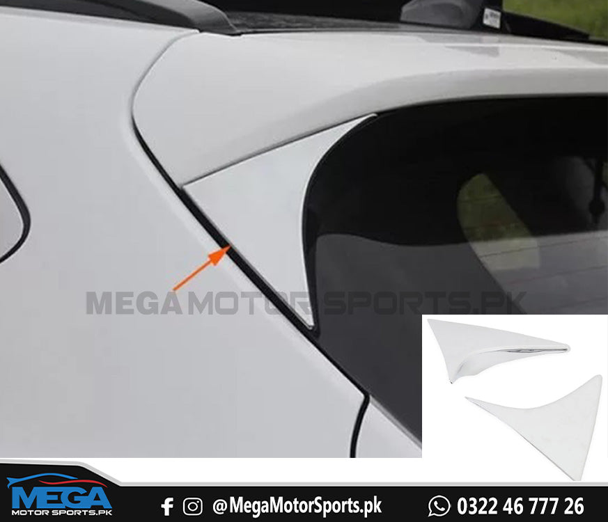 Hyundai Tucson Trunk Spoiler Edge Trim - Chrome - 2020 - 2021