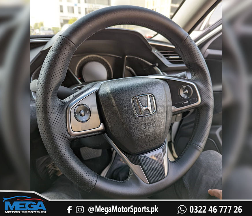 Honda Civic X OEM Steering Leather Cover