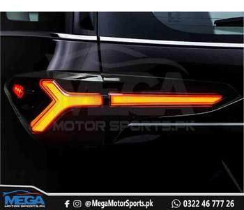 Toyota Fortuner Audi Style Tail Lights - Smoke