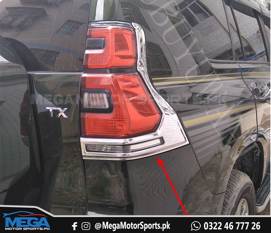 Toyota Prado Back lights Chrome Trims 2pc - Model 2009-2020