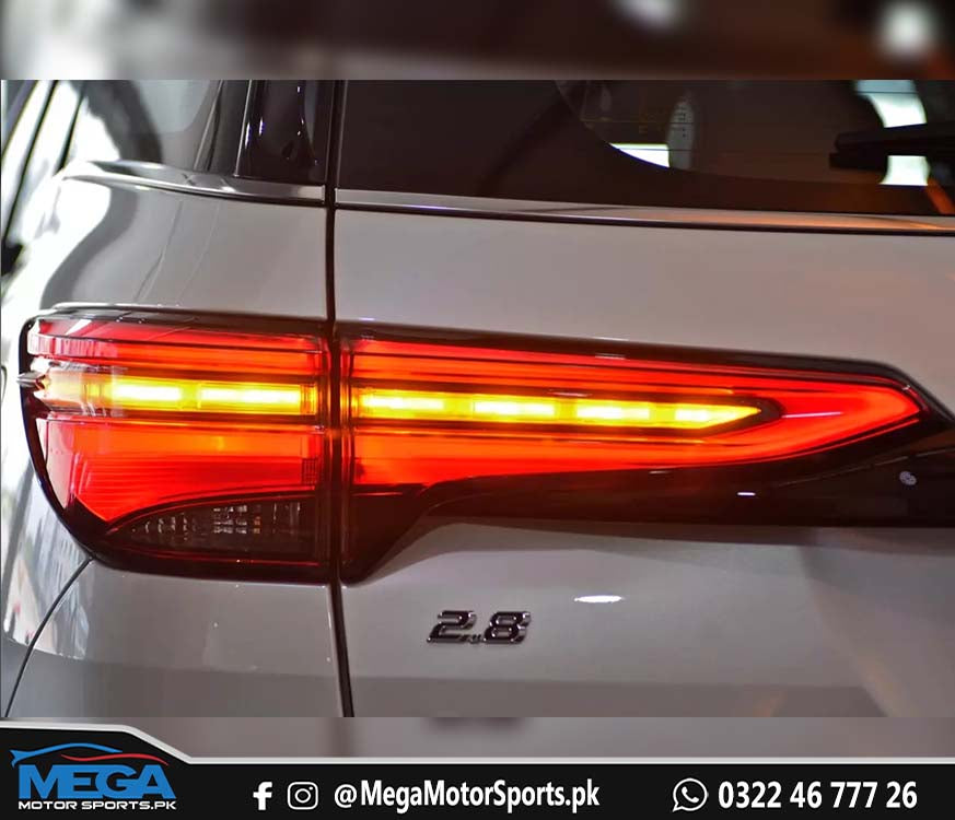 Toyota Fortuner LED Facelift Taillights - Smoke For 2016 - 2021Ā