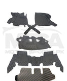 Toyota Fortuner 7D Floor Mats Black 5 Pieces with Trunk Mat