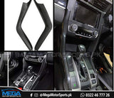 Honda Civic X Carbon Fiber Console Panels Trim 2016 - 2021