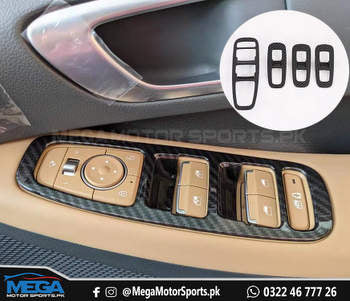 Hyundai Sonata Carbon Fiber Power Window Covers Trim For 2021 2022