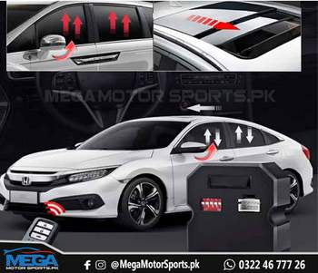 Honda Civic Side Mirrors & Window Closer Kit For 2016 - 2021