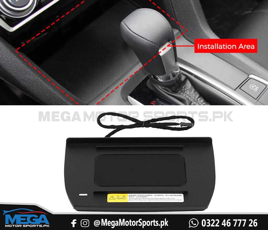 Honda Civic X Console Wireless Charger For 2016 - 2021