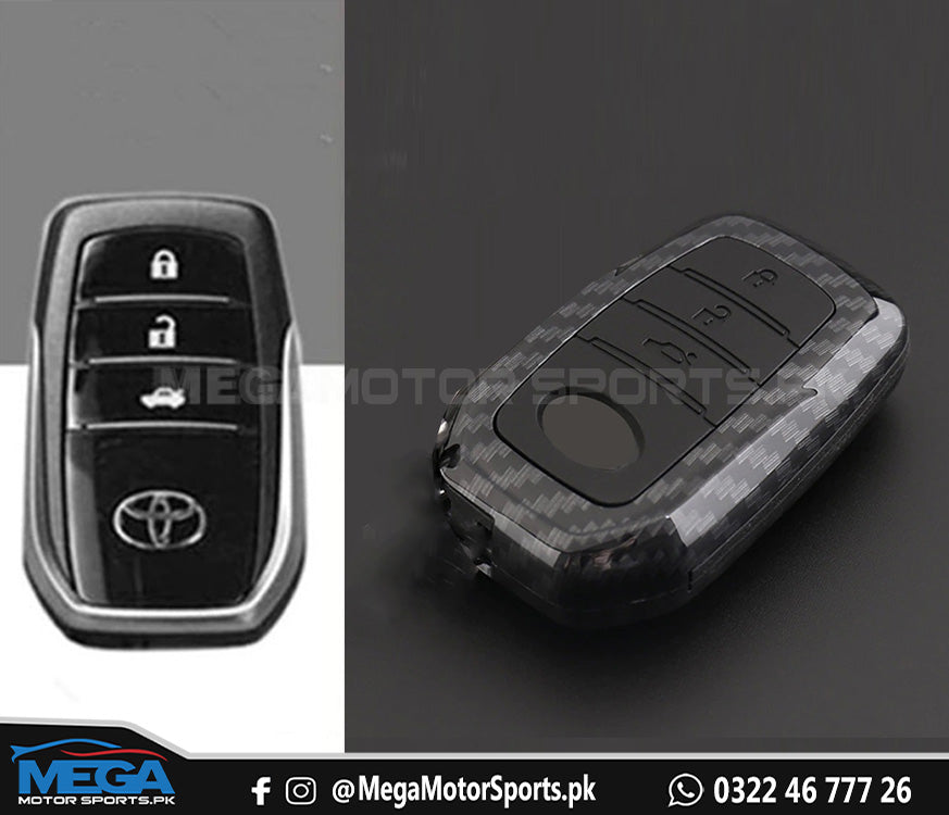 Toyota Fortuner Carbon Fiber Key Fob For 2016 2017 2018 2019 2020 2021