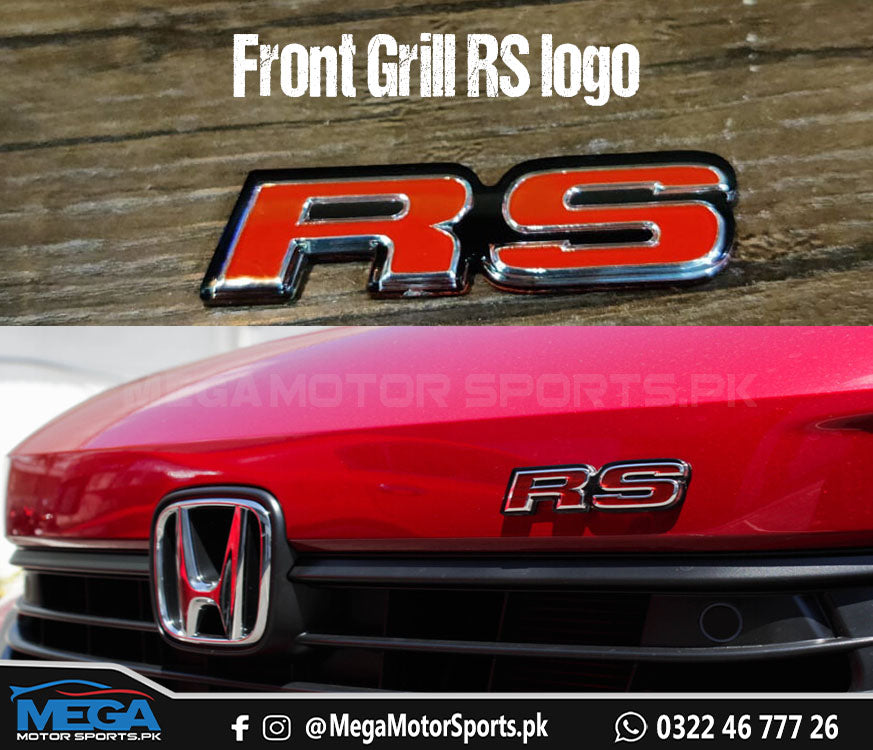 Honda Civic 11th Gen Front Grill RS Logo / OEM RS Logo For 2022 2023