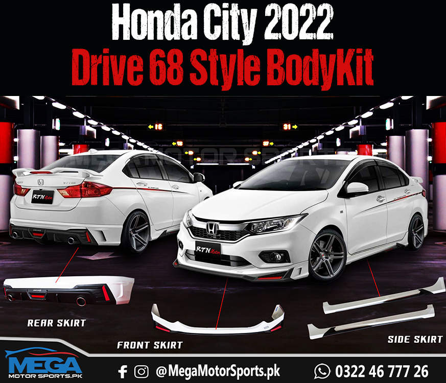 Honda City Drive 68 Style Bodykit For 2021 2022 - 6th Generation Honda City