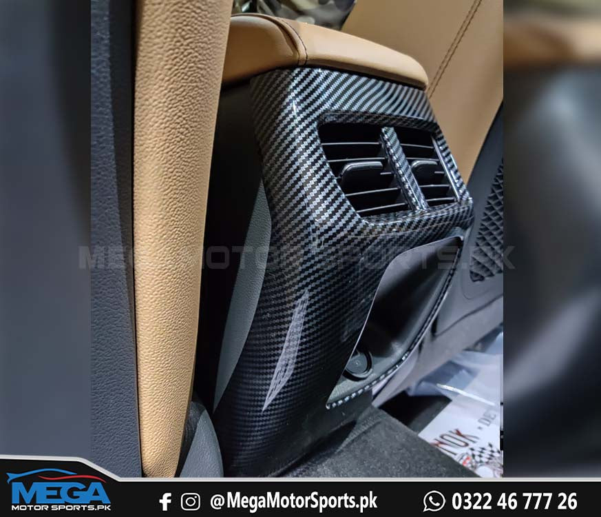Hyundai Sonata Carbon Fiber Rear AC Vent / Arm rest AC Vent For 2021 2022