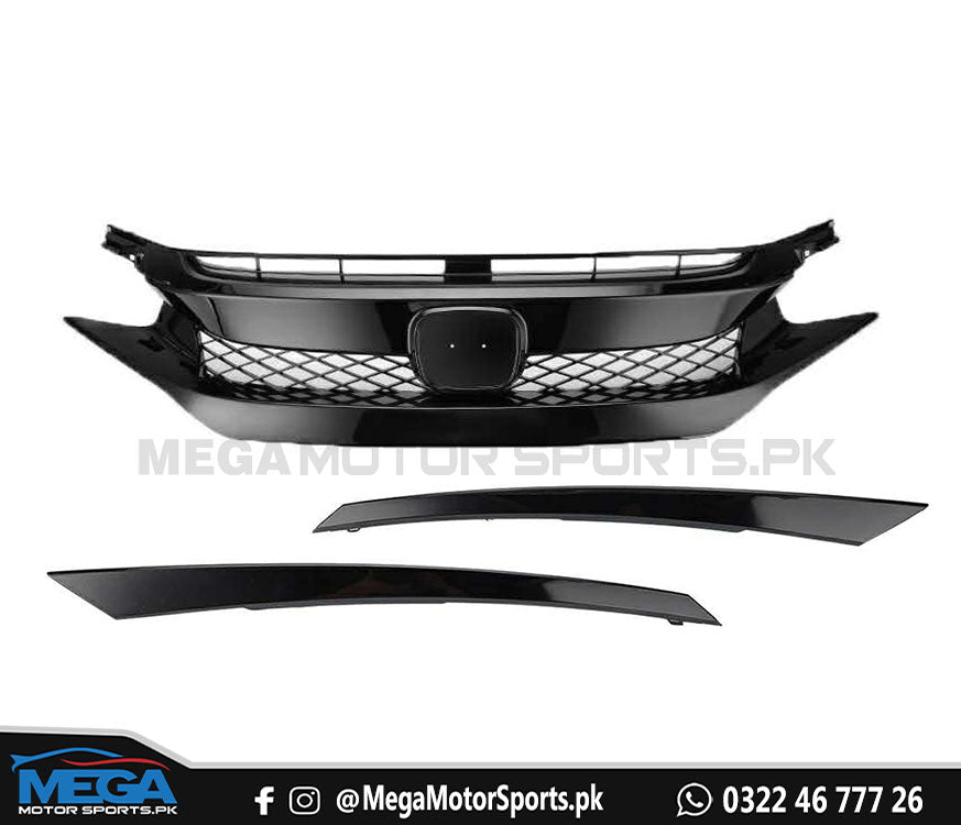 Honda Civic Type R Grill - Piano Black