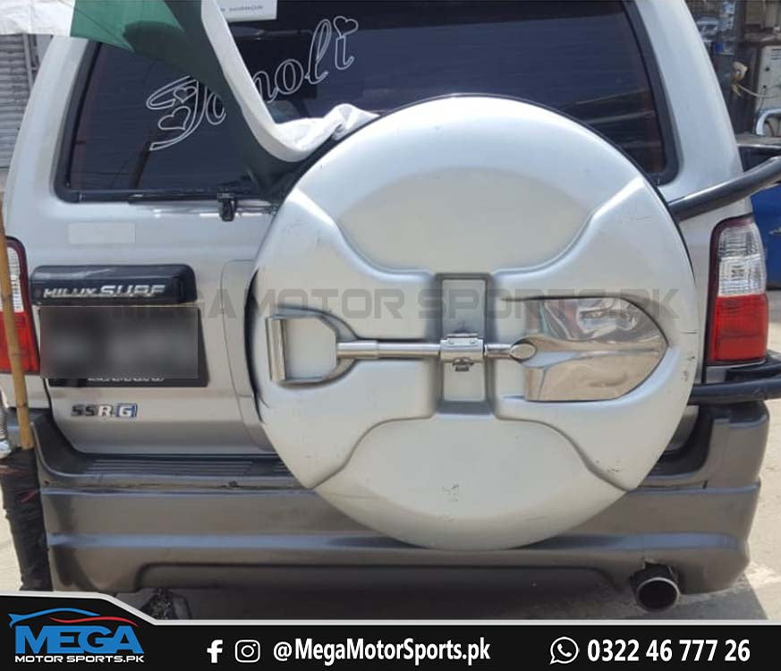 Toyota Prado Tyre Cover with Shovel For 2002 - 2009