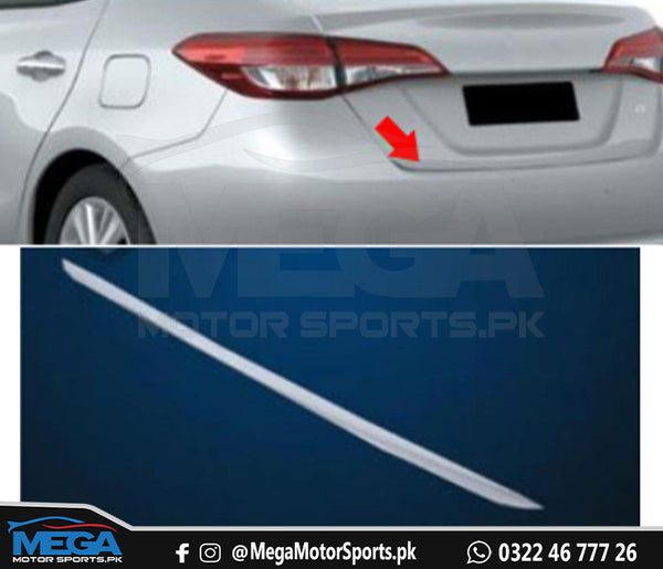 Toyota Yaris Trunk Lower Edge Chrome Trim Model 20202021 Mega