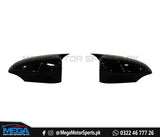 Toyota Corolla Glossy Black Batman Style Side Mirror Covers For 2014 - 2022