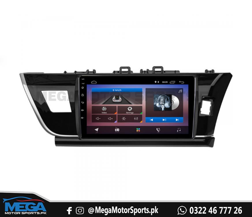 Toyota Corolla 10 inch Android Apple Carplay / Android Auto Display For 2014 2015 2016