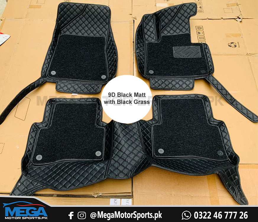 KIA Sportage 9D Floor Mats Black With Black Grass For Models 2020 2021