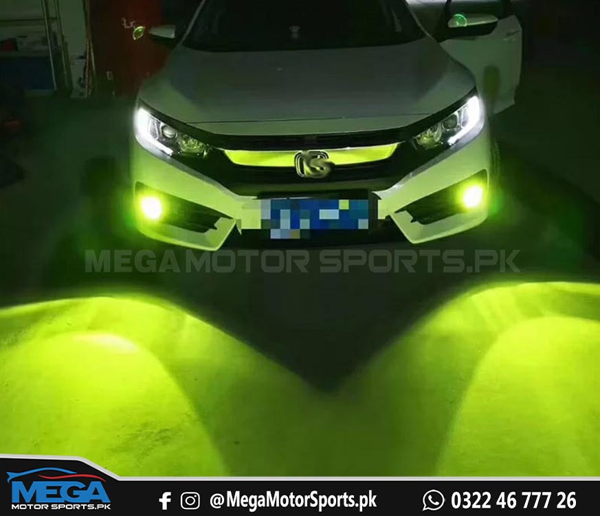 Lime Green LEDs For Fog Lamps | H11