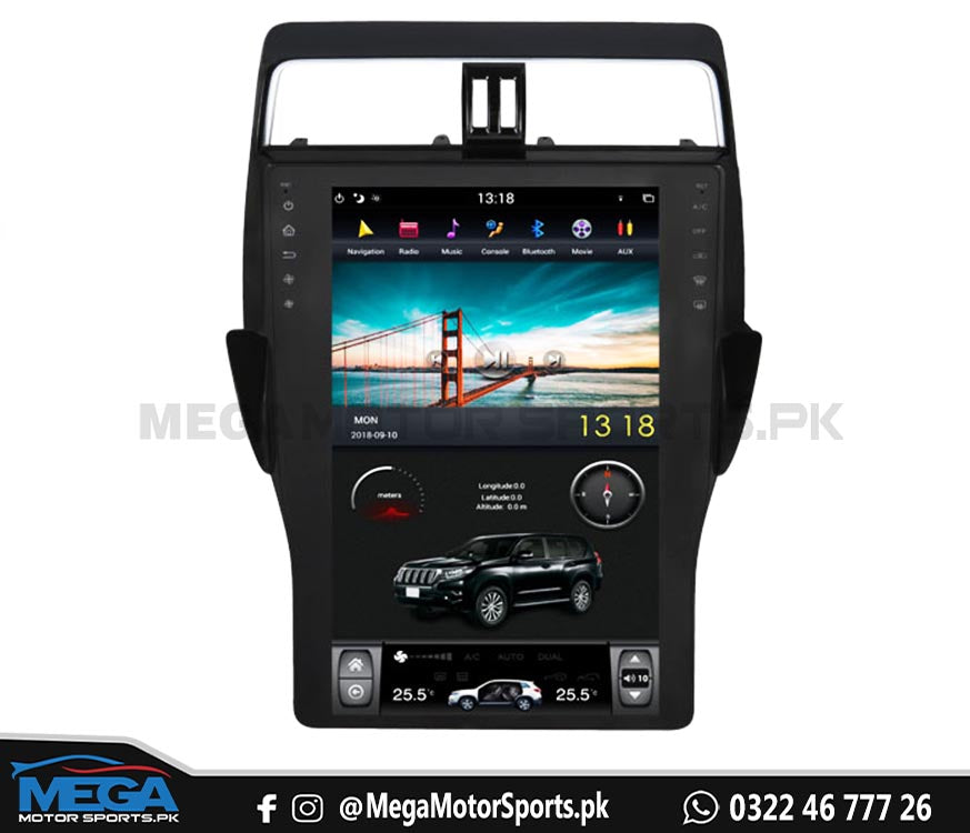 Toyota Prado 16 Inches Tesla LCD Multimedia Android System For 2009 - 2021