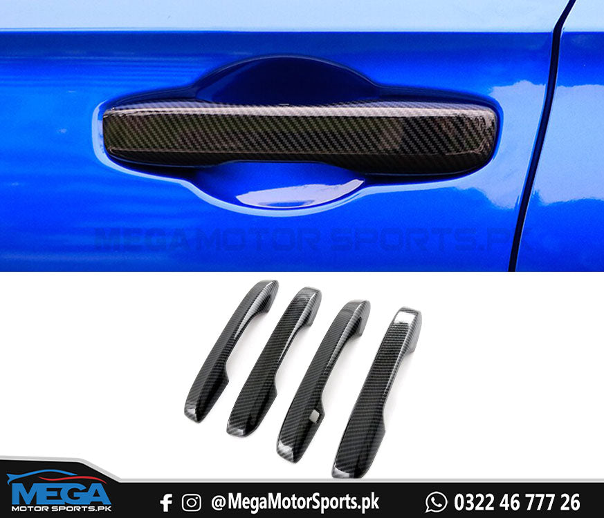 Honda Civic 2022 Carbon Fiber Door Handle Covers For 11th Generation 2022 2023