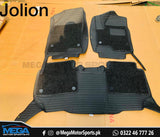 Haval Jolion 10D Black Horizontal Lining Floor Mats with Black Grass For 2020 2021 2022