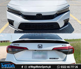 Honda Civic 2022 Black Logo Set Front and Back Honda Logo / Monograms For 11th Generation 2020 2023
