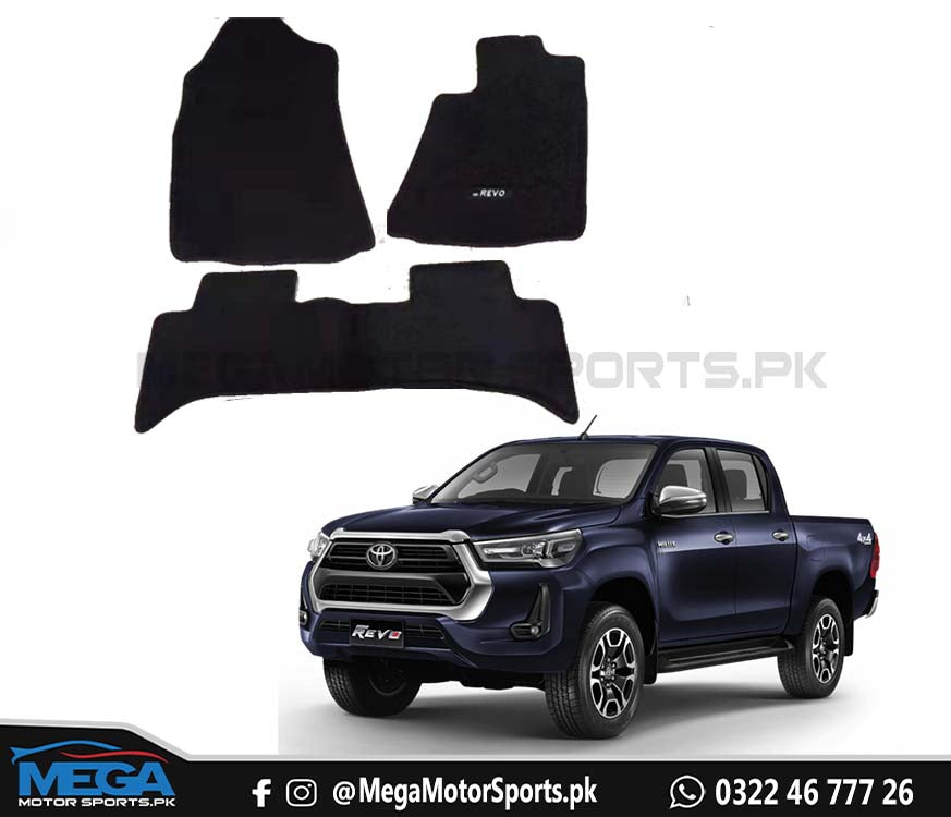 Toyota Revo Rocco GR Rug Style Twist Fiber Floor Mats For 2016 - 2021