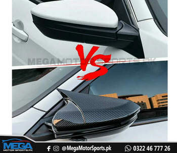 Honda Civic X Carbon Fiber M3 Style Side Mirror Covers - Batman