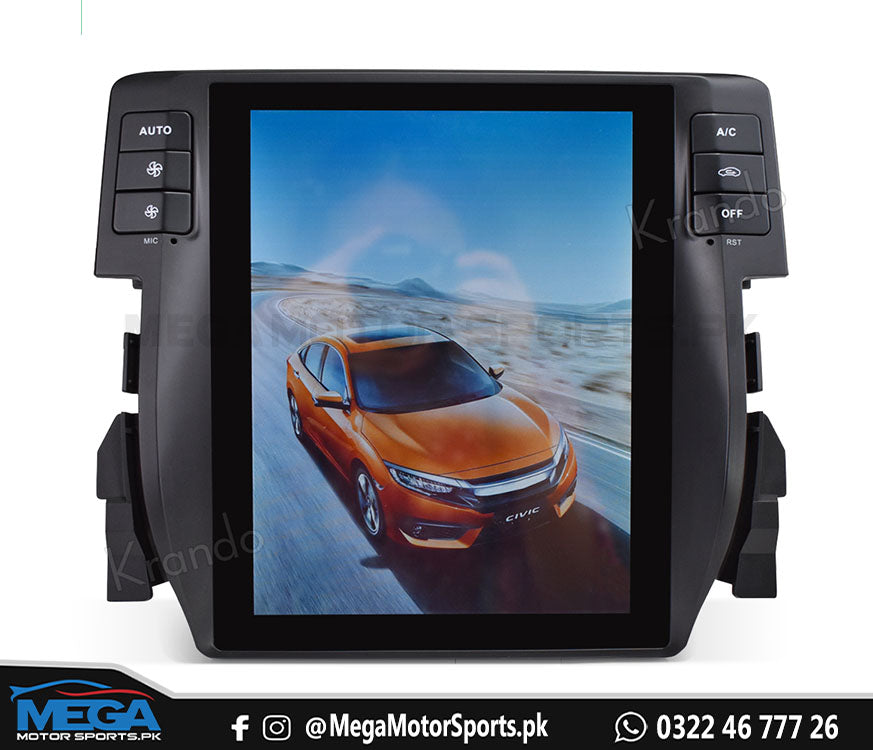 Honda Civic Tesla Style Android Multimedia For 2016 - 2021
