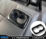 Honda Civic Carbon Fiber Rear Seat Cup Holder Trim For 11th Generation 2022 2023