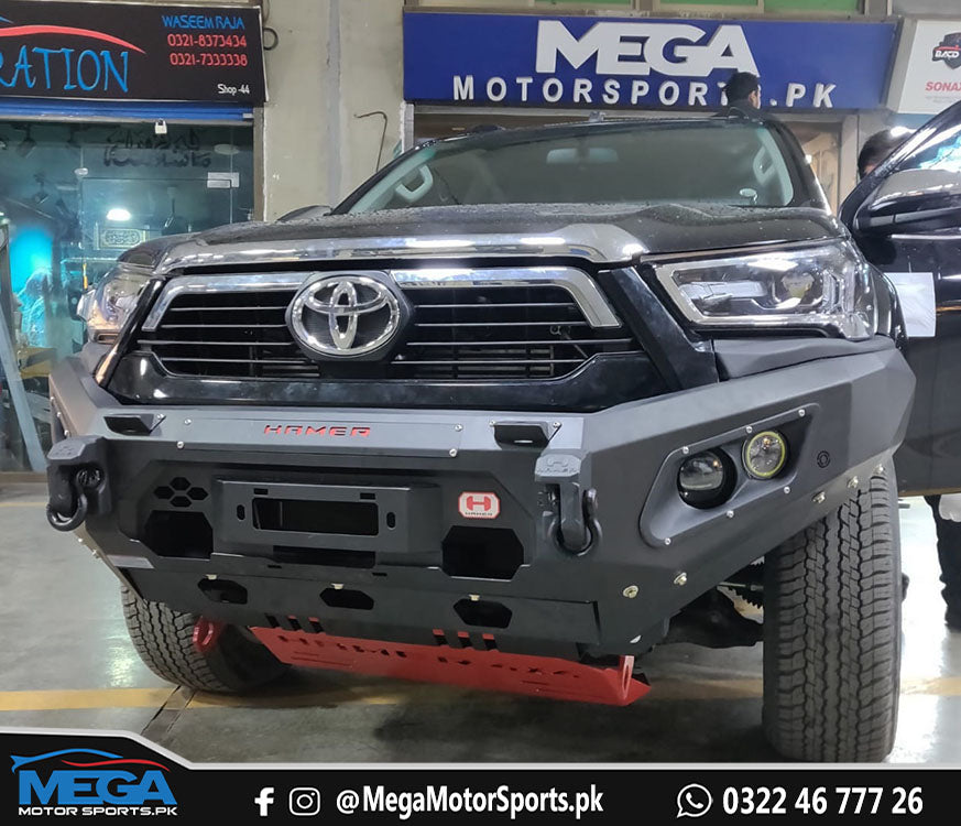 Toyota Hilux Revo Front Hamer Bull Bar / Armoured Bumper For 2020 - 2024 V3 (Facelift)