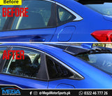 Honda Civic Glossy Black Quarter Louver For 11th Generation 2022 2023