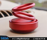 Fancy Spiral Double Ring Rotating Car Perfume Air Freshener For Dashboard Multi Color | Solar Perfume for Car Dashboard 