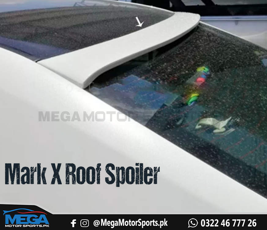 Toyota Mark X Roof Spoiler For 2004 - 2009 (Gloss Black)