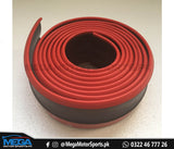 SAMURAI Red and Black 3M 2.5 Meter Universal Car Bumper Lips / Side Skirts / Diffuser