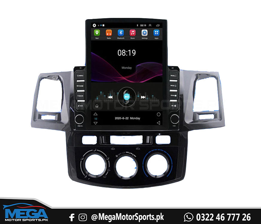 Toyota Fortuner TESLA Android Panel LCD Display - Model 2012 - 2015