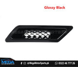 Honda Civic Glossy Black Front Bumper Hood Vent Air Out Decoration For 2016 2017 2018 2019 2020 2021