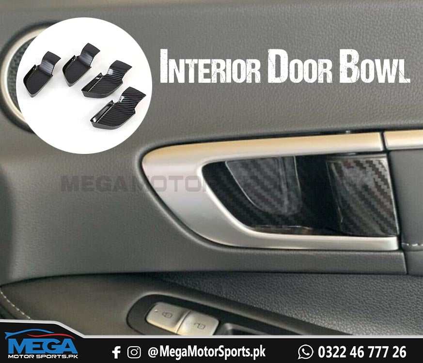 Hyundai Sonata Carbon Fiber Inner Door Bowl Covers for 2021 2022