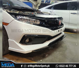 Civic X Facelift Front Bumper Mugen Lip Body kit - Model 2016 - 2020