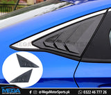 Honda Civic 2022 Carbon Fiber Quarter Louver For 11th Generation 2022 2023