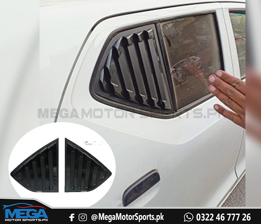 Suzuki Alto Black Quarter Louver For 2019 2020 2021 2022