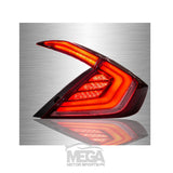 Honda Civic Sequential Lava RED Tail Lamps 2016-2020
