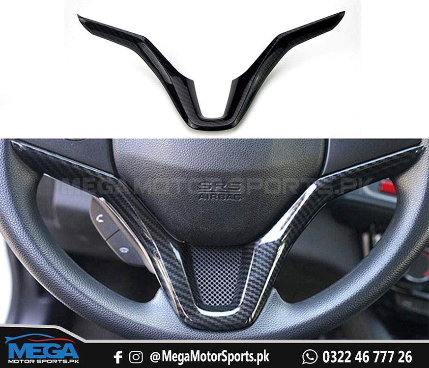 Honda City Carbon Fiber Steering Trim For 2021 2022 2023