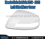 Honda Civic Rebirth Replacement Left Side Mirror Cover For 2012 - 2015