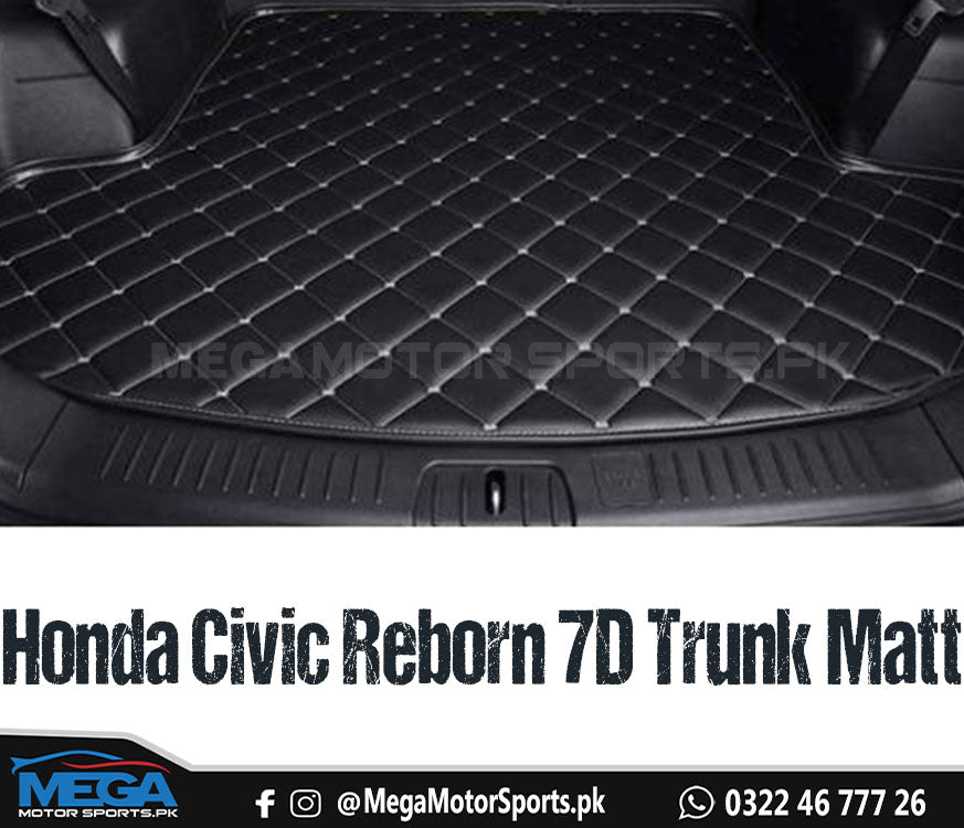Honda Civic Reborn Black 7D Trunk Matt For 2006 - 2012