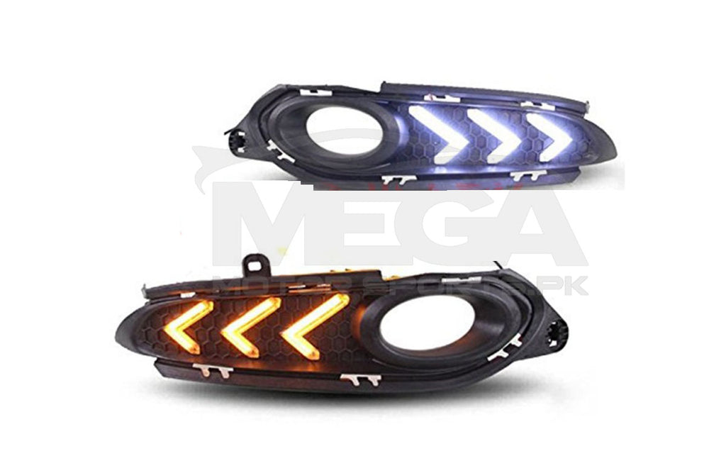 Honda Vezel Fog Lights DRL Covers Mustang Style - Model 2013-2020