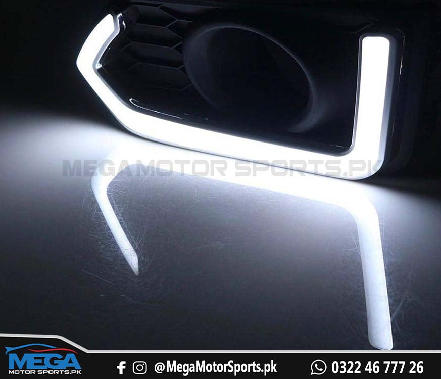 Honda City New Front LED DRLs / Fog Lights Cover For 2021 2022