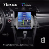 TEYES TPRO For Honda Civic 10th Gen Tesla Style LCD For 2016 - 2021